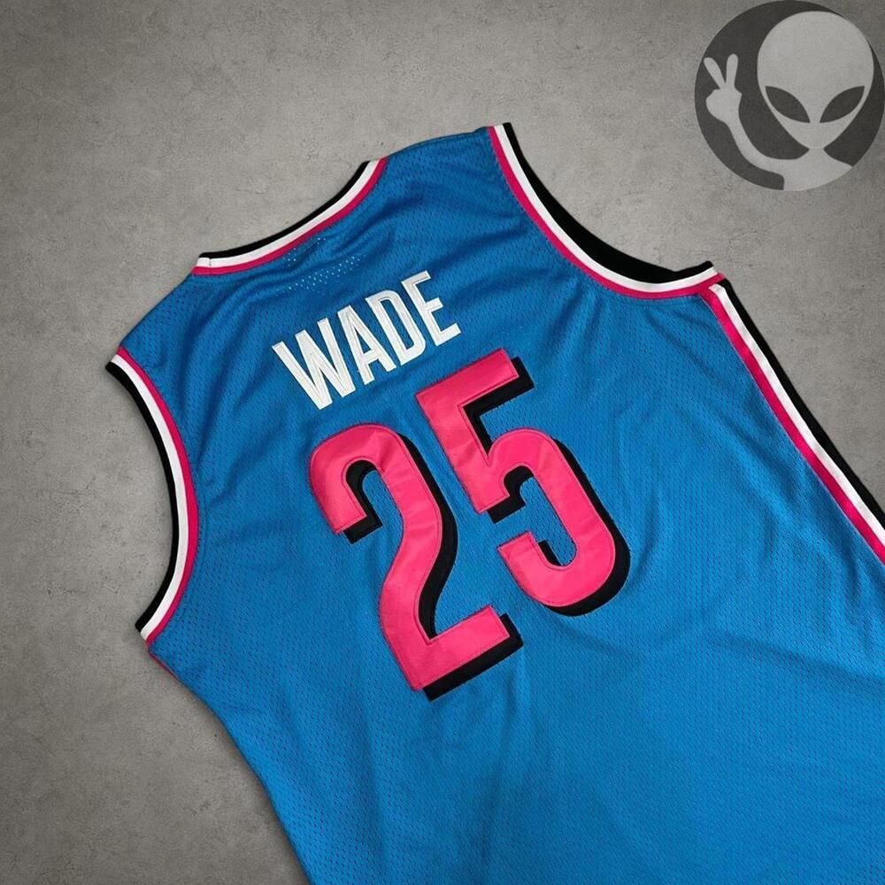 Headgear Classics Basketball Jersey Two Extra Large Blue Richards Dwyane Wade 25 - Picture 5 of 8